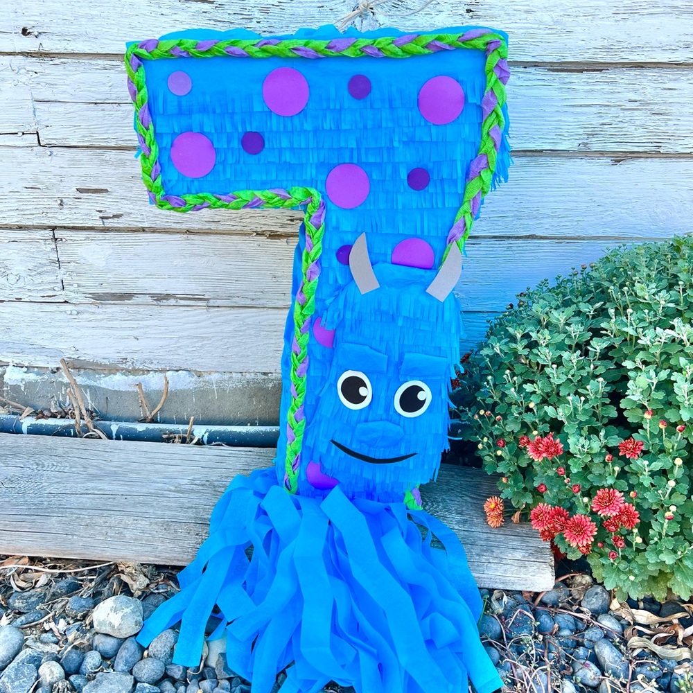 Monster Inc Number Seven Piñata